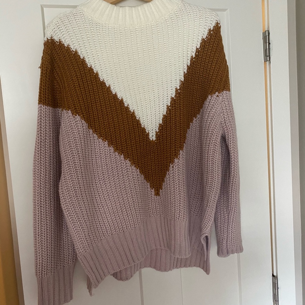 Color block sweater